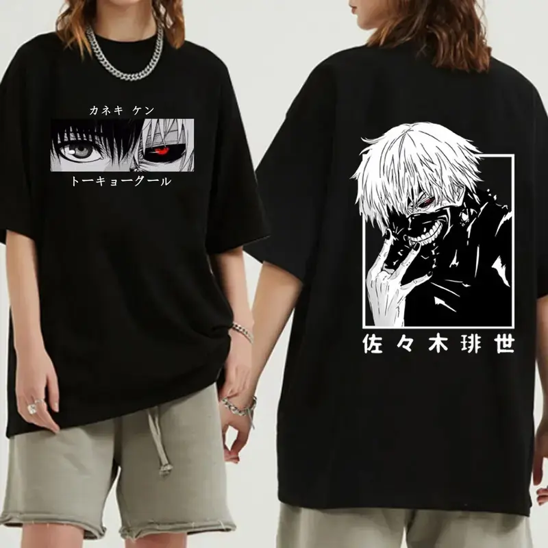 Japanese Anime Kaneki Ken Tokyo Ghoul Graphic Sports Top for Men - Casual Wear, Halloween, Christmas, Party Use with Letters; Sweaters, Hoodies