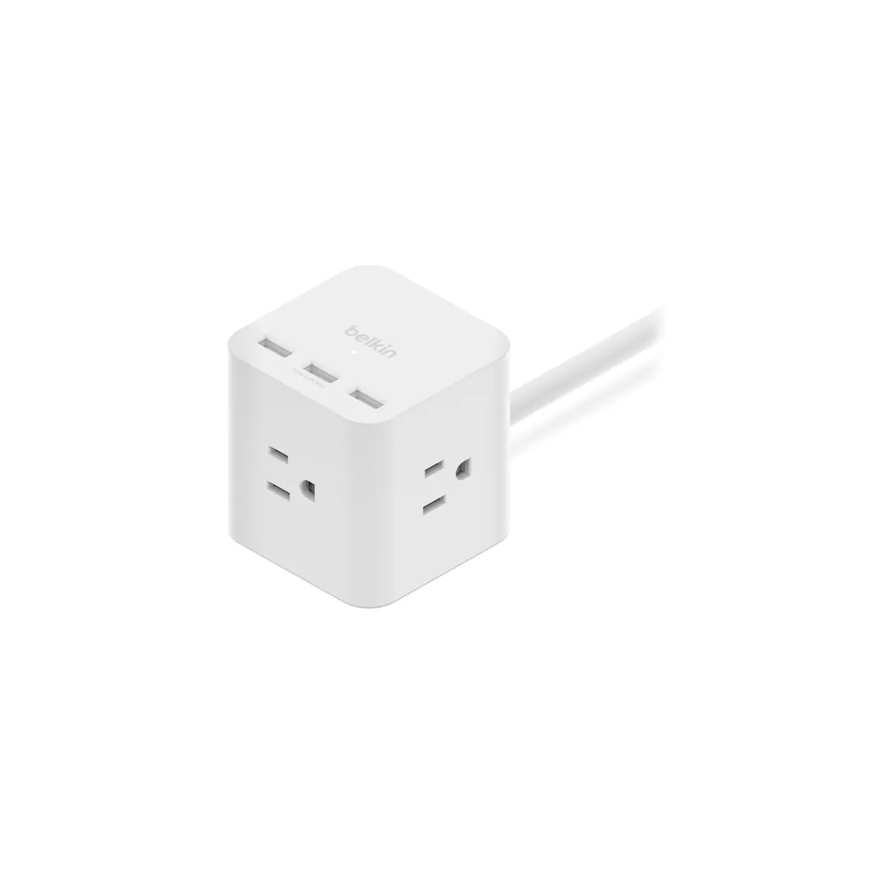 Belkin 3-Outlet Power Cube with 5-Foot Cord and USB-A Ports SRA006P3TT5