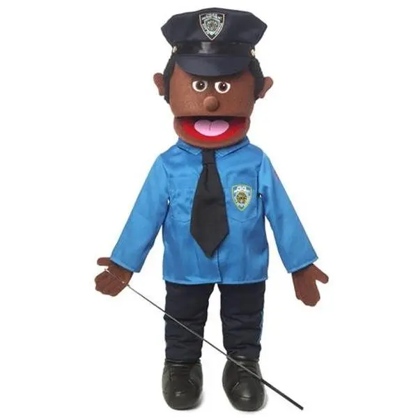 Policeman Puppet, Black (25")
