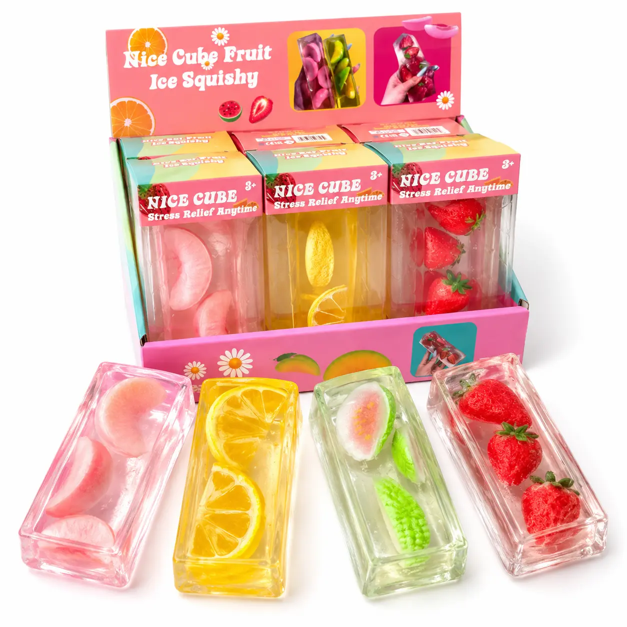 Fruit Jelly Stick Squishy Stress Ball Fidget Toy - Viral Trend Squeeze Plaything with Satisfying Rustling ASMR Sounds, Reshapable High-Playability Anxiety Relief Prop, Cute Collectible Gift for Kids & Adults, Classic Novelty Toy