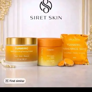 1pcs dark spot 1 pcs face cream 2oz and soap turmeric