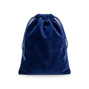 Blue Velveteen Bag 3×4” — Drawstring Pouch for Crystals