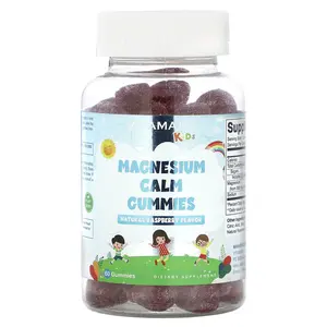 Vitamatic Kids, Magnesium Calm Gummies, Natural Raspberry, 60 Gummies