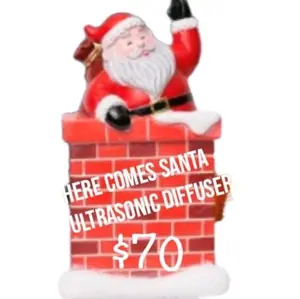 Pink Zebra Here Comes Santa Oil Diffuser - Ultrasonic Christmas Toy Diffuser with Delightful Fragrances for Mood Enhancement