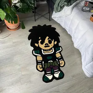 Cartoon Character Pattern Floor Mat, 1 Count Lovely Soft Plush Mat, Washable Indoor Mat for Home Living Room Bedroom Decor, Cartoon Pattern Rug