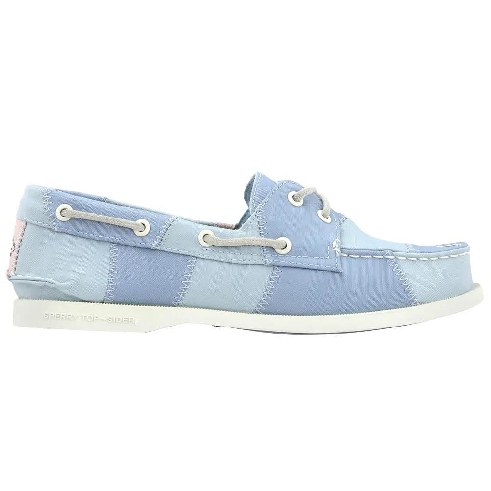 Sperry Womens Authentic Original 2-Eye Bionic Boat Flats Casual - Blue