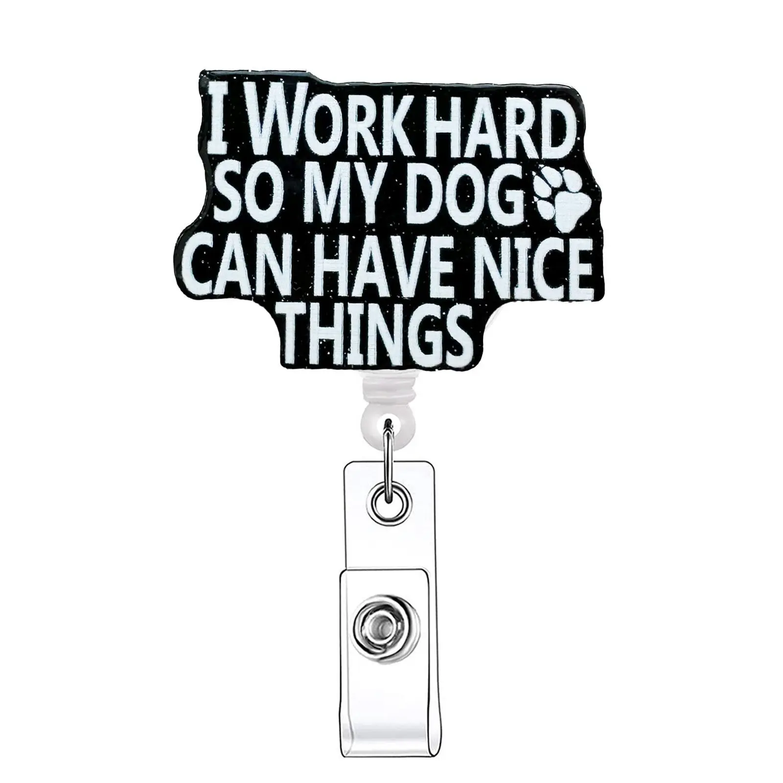 Back to School Funny Slogan Pattern Badge Holder, 1 Count Retractable Badge Reel, Nursing Badge Reel, Medical Badge Reel, Identification Badges & Supplies for Nurses & Doctors & Office Staff, School Supplies, Badge Pins, Badge Reels Retractable