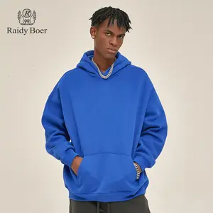 Raidyboer Fall/Winter Fleece Lined Hoodies for Men Women Oversized Casual Hooded Sweatshirt Basic Pullover With Pockets, Streetwear Hip Hop Style Menswear Long Sleeve Stylish Tops
