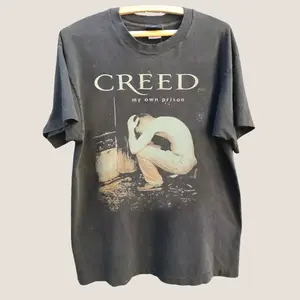 Creed Band T-Shirt Vintage My Own Prison Album Tee, 90s Rock Grunge Alternative Music Graphic Shirt, Retro Concert Tour Merch Unisex Top, Streetwear, Unisex Tee, Colorful Graphic Tee, Grunge Style, Casual Top
