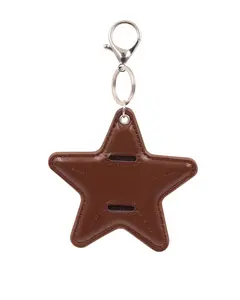 Star Keeper Sunglasses Holder Bag Charm, PU Leather Star Keychain Clip-On Eyeglass Holder for Tote Bag,Handbags,Crossbody Bag