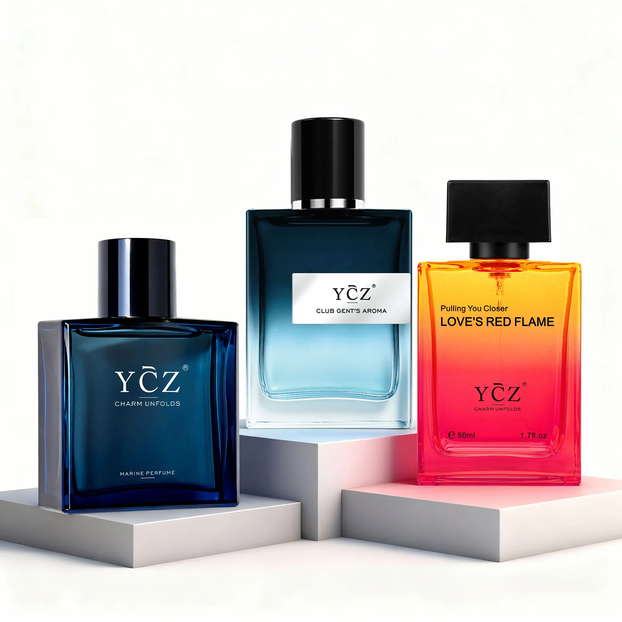 [YCZ] Magnetic Nights Fragrance Set | 3-Piece Men's Eau de Parfum Collection, Long-Lasting for Dates, Parties & Everyday Wear, Three Scents, Three Moods, One Unforgettable Night