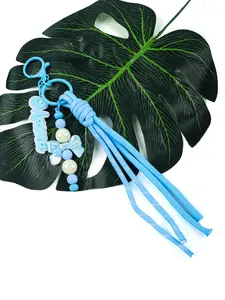 Mama Tassel Keychain for Women & Girls, Cute Pastel Beads, Bow Charm, Colorful Handmade Tassel, Trendy Gift for Mom, Birthday, Graduation