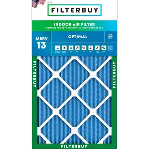 Filterbuy 20x36x1 Air Filter (1-Pack), Pleated MERV 13 Optimal Defense HVAC AC Furnace Air Filters (Actual Size: 19.50 x 35.50 x 0.75 Inches)
