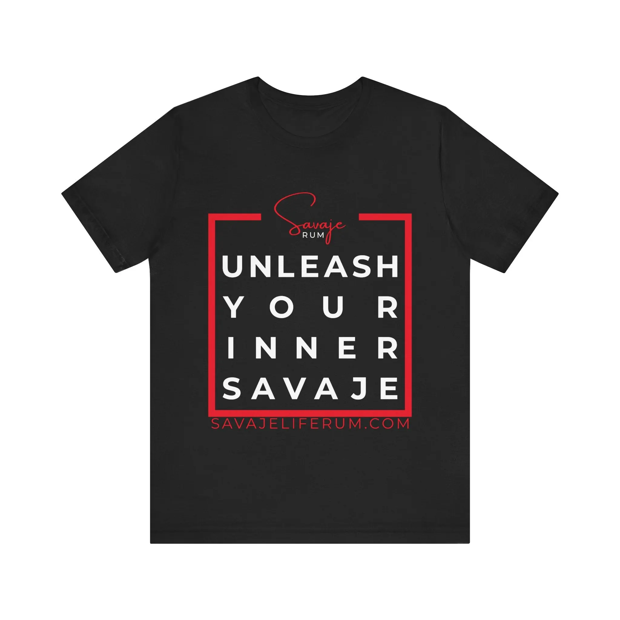 Unleash Your Inner Savage w/ Logo -  Unisex Jersey Short Sleeve Tee
