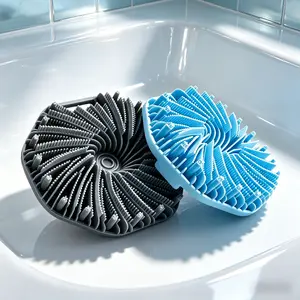 Gentle Silicone Body Scrubber Set - Exfoliating, Soothing Shower Bathing Accessories for Sensitive Skin