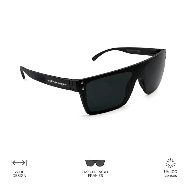 Dark Matter Handcrafted Eco-Friendly UV400 Polarized Sunglasses TR90 Durable Frames Lightweight Comfortable Trendy Statement Piece Free Case