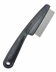 Dandruff Comb – Stainless Steel Fine Tooth Scalp Comb for Dandruff & Lice Removal, Professional Hair Comb for Kids & Adults (Black) Haircare Heatless
