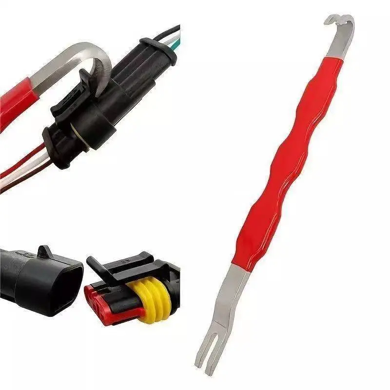 2-in-1 Automotive Electrical Connector Removal Tool  Automotive Electrical Terminal Connector Removal Tool,Double Headed Detachable Connector Removal Tool，Suitable for Repairing Automotive Circuits Electrical Connector Removal Tool
