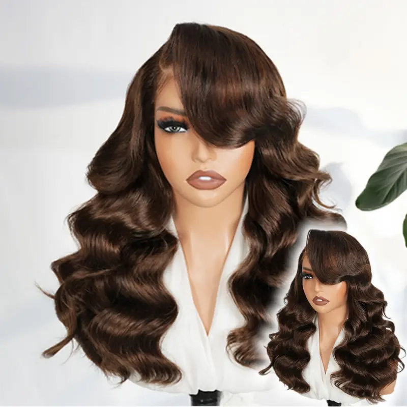 [New Arrival] AliPearl Hair 250% Density #4 Dark Brown Layercut SidePart Body Wave 6x8 Lace Closure Wig Glueless Human Hair Pre-Plukced Hair Side Part TikTokShopRestock