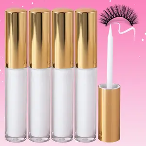 Waterproof Long Lasting Eyelash Glue, 4 Counts/set Quick Dry Eyelash Extension Glue, White False Lash Adhesive, Professional Eye Makeup Tool for Women, Cosmeitc, Diy Eyelash Extensions, Diy False Eyelashes