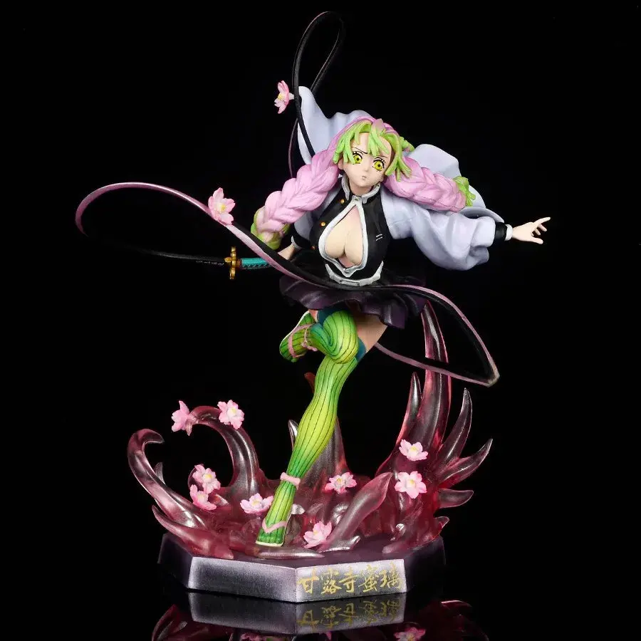 Demon Slayer – Mitsuri Kanroji Cherry Blossom GK Battle Statue Anime PVC Figure Collectible Figurine Display