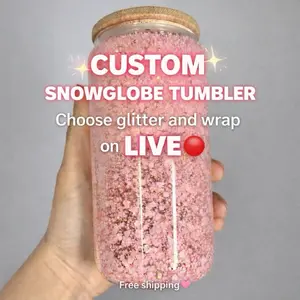 Custom snowglobe tumber
