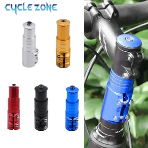 Bicycle Fork Head Tube Heightener Cycling Aluminum Alloy Handlebar Fork Stem Riser Front Fork Stem Extender for MTB Road Bike