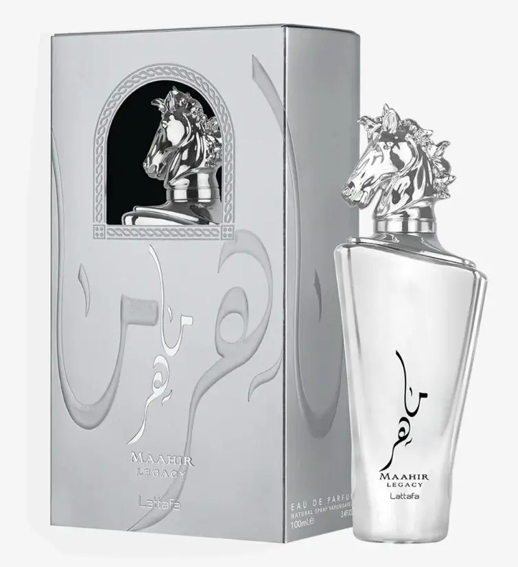 Lattafa Maahir Legacy EDP For Men 3.4FL.OZ 100ML - Premium Fragrance with Horse Head Design