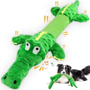 Large Durable Dog Toys: Squeaky - Plush Dog Chew Toys -Tough Tug of War Dog Toys