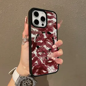 Multi-Functional Magnetic Case for iPhone11/12/13/14/15/16/17/promax Lipstick Kiss Prints MagSafe Ready, Anti-Fall,Ultra-Thin Design |   Perfect for Everyday Use