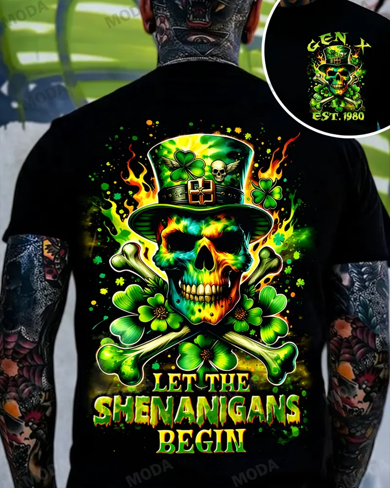 Chaosmoda Generation X Fun Fact I Don't Care Custom Year Skull T