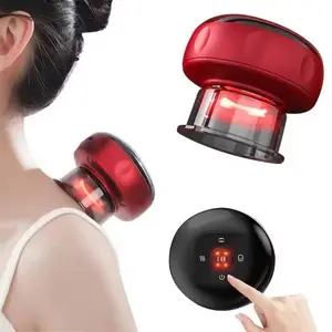 12-speed Intelligent Vacuum Cupping & Scraping Instrument, Intelligent Electric Breathing Heating Cupping Instrument, Cordless Massage Tool Large Suction Heat Suction Machine, New Year & Winter Gift, Christmas Gift, Stocking Fillers