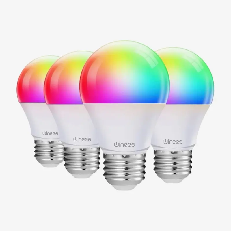 Wi-Fi Smart A19 Color Bulbs (2nd Gen), 9W 4 Pack E26 for Home Decor, Cool Room Decor, Led Lights Bedroom, Cool Tech Gadgets, Aesthetic Room Decor