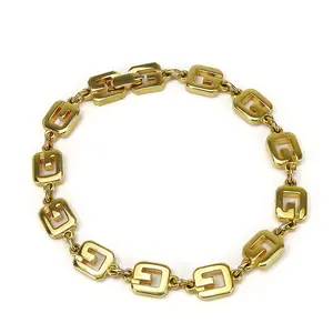 Pre-owned Givenchy Stainless Small Leather Goods Bracelet