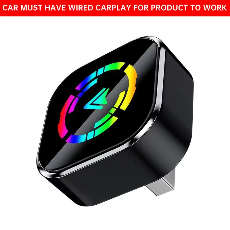 【YURNLV】2026 New Wireless CarPlay Adapter | For iPhone & Android, Hands-Free Calling Supported