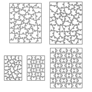 Rectangular Puzzle Frame Series Metal Die Cutting Mold, DIY Scrapbook Card Making, Paper Craft Supplies, Metal Cut Dies