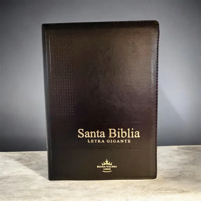 BIBLIA LETRA GIGANTE COLOR NEGRO CON CIERRE PALABRAS DE CRISTO EN ROJO