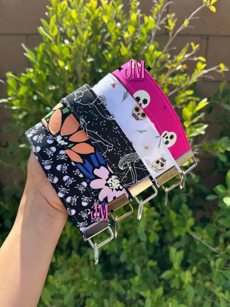 Handmade Fabric Wristlet Keychain