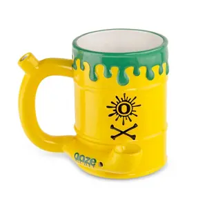 Ooze 14oz Toxic Waste Barrel Ceramic Mug - Unique Design for Coffee Tea & Hot Beverages - Durable Ceramic Material - Perfect Gift Idea
