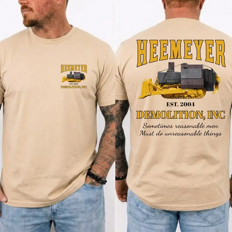 Heemeyer Demolition Inc Shirt, Vintage Graphic Marvin Heemeyer T-Shirt, Heavy Equipment Unisex Cotton Tee, Gift For Him
