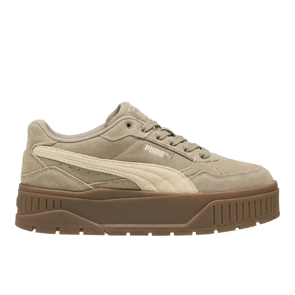 PUMA Womens Karmen Ii Idol Suede Lace Up Sneakers Shoes Casual - Beige