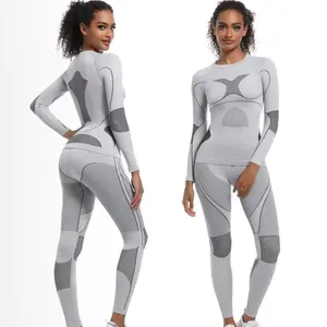 Skiing Quick-Drying Clothes Underwear Warm Tights Compression Sweating Breathable Women's Outdoor Cycling Mountaineering Sportswear