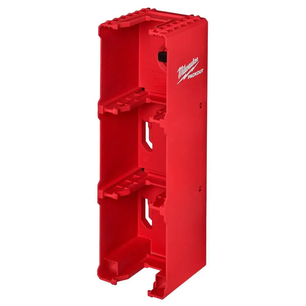 Milwaukee 48-22-8339 Heavy-Duty PACKOUT Shop Storage Rack, Wall Mount-Clip-On Design for M18 Series Batteries with Secure Hold
