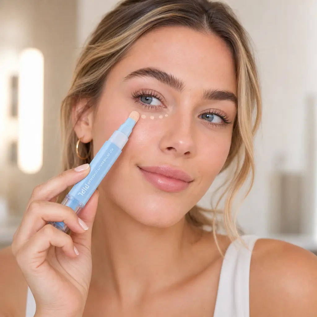 Full-Coverage Hydrating Concealer - Gentle on Skin, Moisturizing Makeup for Eyes, Conceals Facial Imperfections, Acne Scars, Spots, Suitable for All Skin Types