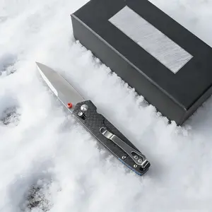 1pc 485 Folding Knife, Multi-Functional Edc Lightweight Pocket Knife, Carbon Fiber Handle, Fishing Knife, Fruit Knife, Small Tool, Men's Gift, Lightweight Tools, Folding Pocket Knives