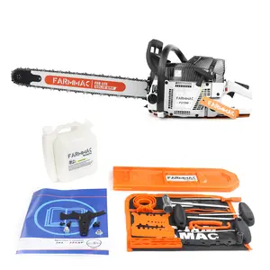 70cc 2-Cycle Gasoline Power Chain Saws, F372W Gas Chainsaw with 24 Inch Alloy Solid Bar, 4.1KW 5.5HP for Professional Logging Work, All Parts Compatible with Husqvarna 372X