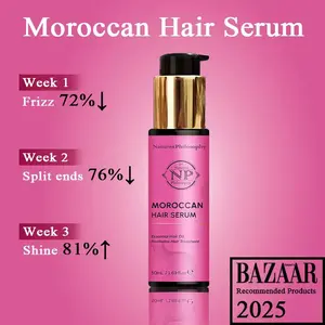 NP Moroccan Hair Perfume Serum | Pheromone-Inspired Woody Floral Scent | Smooths Frizz, Repairs Damage & Adds Shine | Salon-Quality Hair Oil