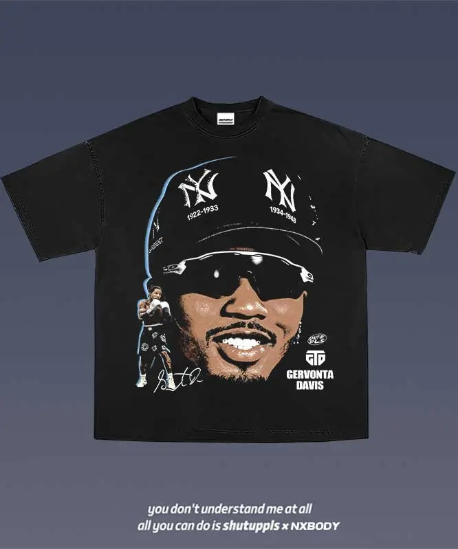 Gervonta Davis Inspired Vintage Boxing Graphic T-Shirt, Retro Streetwear Sports Tee, Combat Culture Apparel
