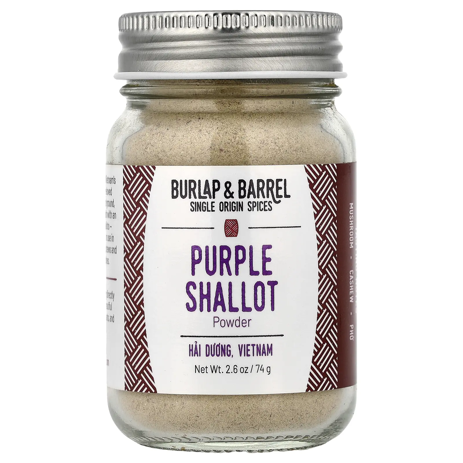 Burlap & Barrel Purple Shallot Powder, 2.6 oz (74 g)