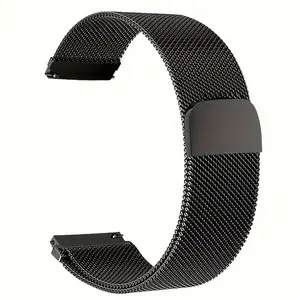 Stainless Steel Milanese Watch Strap, Magnetic Bangle, 20mm 22mm Replacement Band for Samsung Huawei Xiaomi Redmi Garmin Smartwatches, Fashionable Design